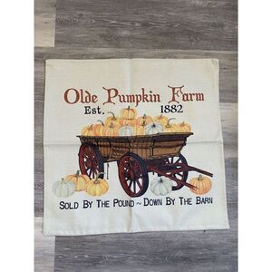 Fall Decor Pillow COVER 22”x22”, Decorative Thanksgiving Home PUMPKIN NEW Lapen